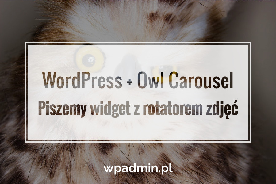 Owl Carousel w WordPress. Piszemy własny widget